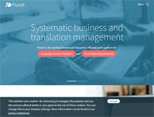 Tablet Screenshot of plunet.com